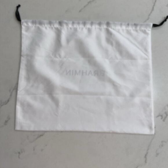 BRAHMIN COTTON DUST BAG 15" X 12.5" WHITE DRAWSTRING COVER PROTECTION - Picture 2 of 4